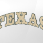 Texas Lettering Embroidery Design