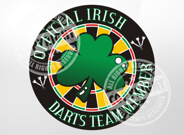 Irish Darts Team Member Darts Shirt Design